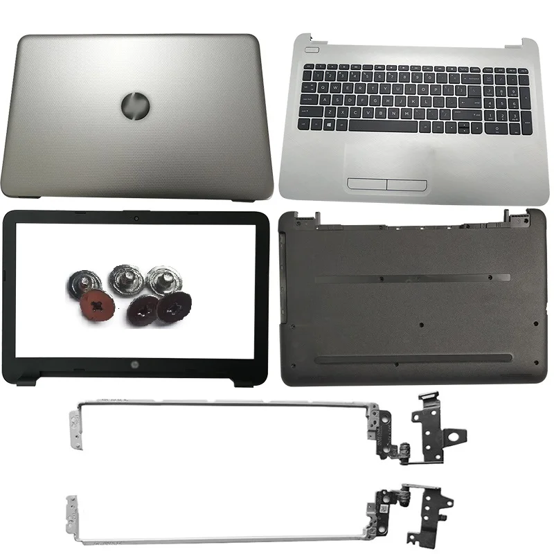 For HP 15-A 15-AC 250 255 256 G4 15-AF 15-AC121DX Laptop LCD Back Cover/Front Bezel/Hinge/Palmrest/Bottom Case 813930-001 Silver 
For HP 15-A 15-AC 250 255 256 G4 15-AF 15-AC121DX Laptop LCD Back Cover/Front Bezel/Hinge/Palmrest/Bottom Case 813930-001 Silver
