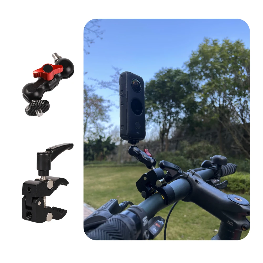 Bike clip motorcycle handlebar head mount for insta360 one x2/x3/gopro 9/10/11 universal fixed camera accessories
Bike clip motorcycle handlebar head mount for insta360 one x2/x3/gopro 9/10/11 universal fixed camera accessories