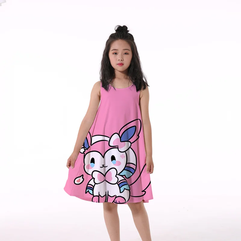 4-14 Years Kids Girls Sleeveless Cartoon 3D Print Princess Tulle Dress for Birthday Party 2022 New Summer Pokémon Clothes
4-14 Years Kids Girls Sleeveless Cartoon 3D Print Princess Tulle Dress for Birthday Party 2022 New Summer Pokémon Clothes