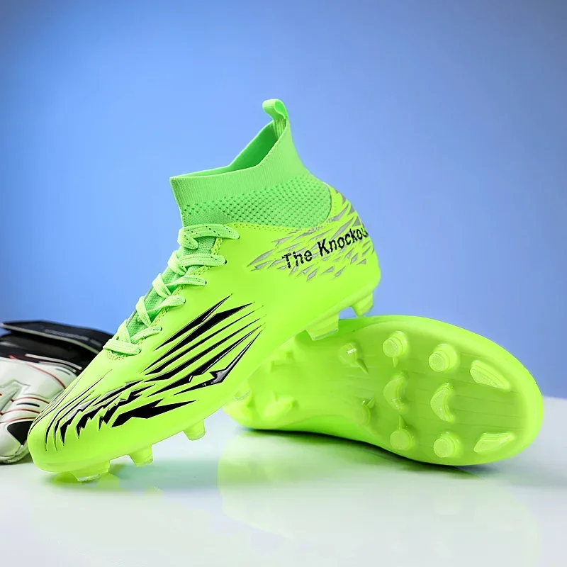 

Quality Football Boots Studded Cleats Wholesale C.Ronaldo Durable Light Comfortable Soccer Shoes Outdoor Genuine Futsal Sneakers