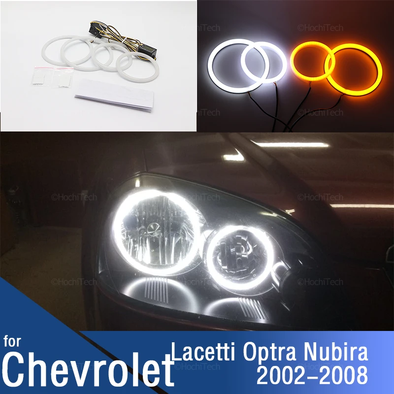 Angel Eyes Rings Led Car Headlight Daytime Running Light for Chevrolet Lacetti Optra Nubira 2002-2008 Turn Signal White Yellow
Angel Eyes Rings Led Car Headlight Daytime Running Light for Chevrolet Lacetti Optra Nubira 2002-2008 Turn Signal White Yellow