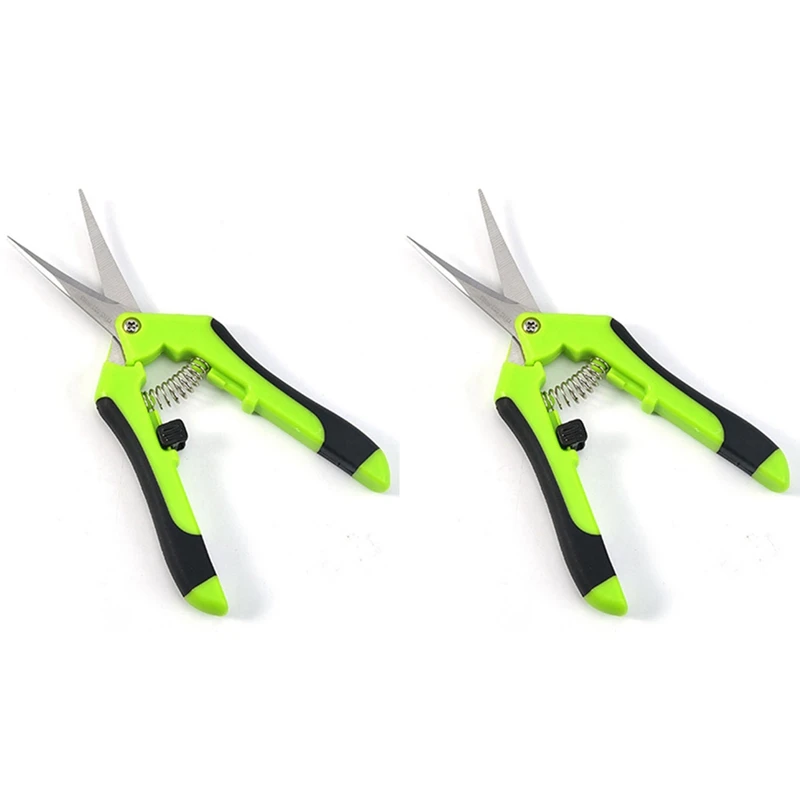 2X Garden Stainless Pruning Shears Fruit Picking Scissors Household Potted Trim Branches Small Gardening Tools
2X Garden Stainless Pruning Shears Fruit Picking Scissors Household Potted Trim Branches Small Gardening Tools