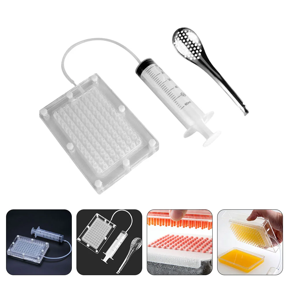 

Hand Tools Roe Sauce Plastic Dispenser Spherification Distribution Box Molecular Gastronomy Kit Caviar Making