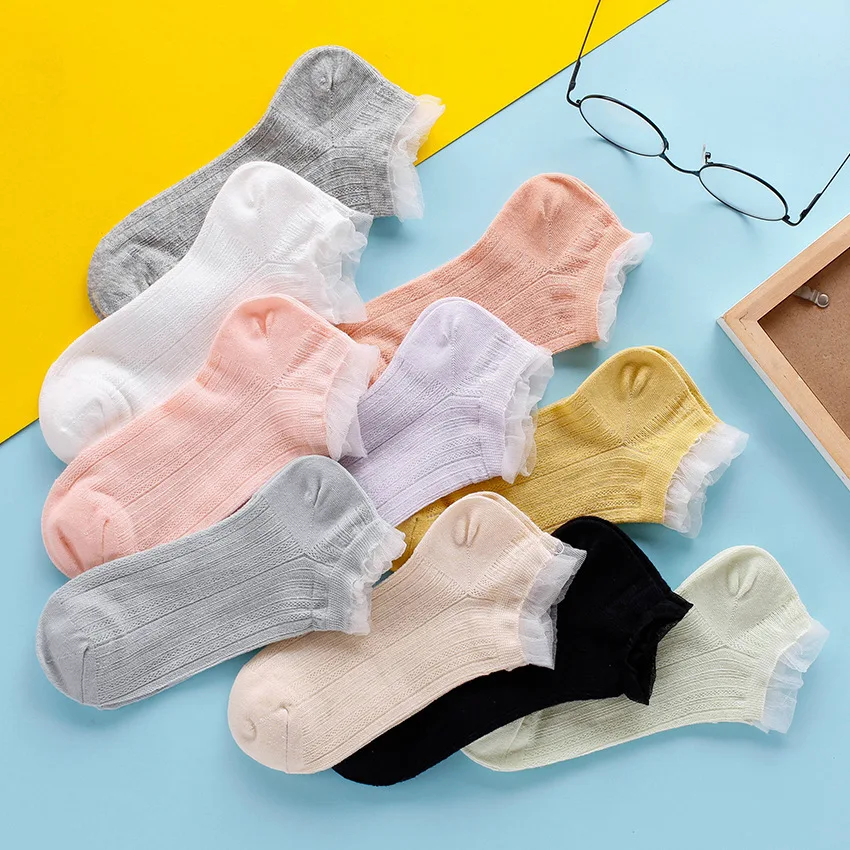 20 Pieces=10 Pair Fashion Thin Style Lace Summer Crystal Lace Edge Shallow Mouth Women's Socks Sweet Princess Wind Ship Socks
20 Pieces=10 Pair Fashion Thin Style Lace Summer Crystal Lace Edge Shallow Mouth Women's Socks Sweet Princess Wind Ship Socks