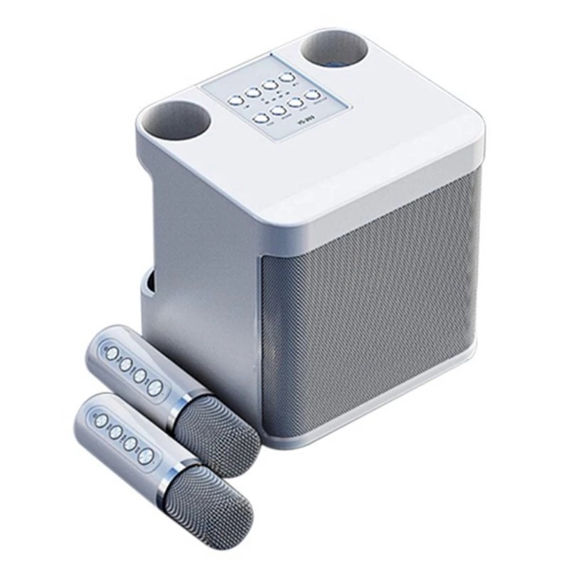 YS-203 Speaker Microphone Set Home Singing Equipment Wireless Bluetooth KTV Karaoke Machine Voice Changer -White
YS-203 Speaker Microphone Set Home Singing Equipment Wireless Bluetooth KTV Karaoke Machine Voice Changer -White