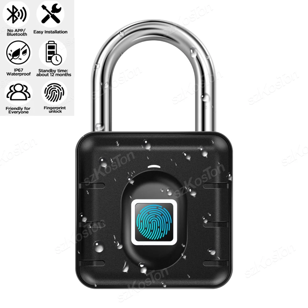 Электронный замок SZKOSTON с отпечатком пальца 
Электронный замок SZKOSTON с отпечатком пальца