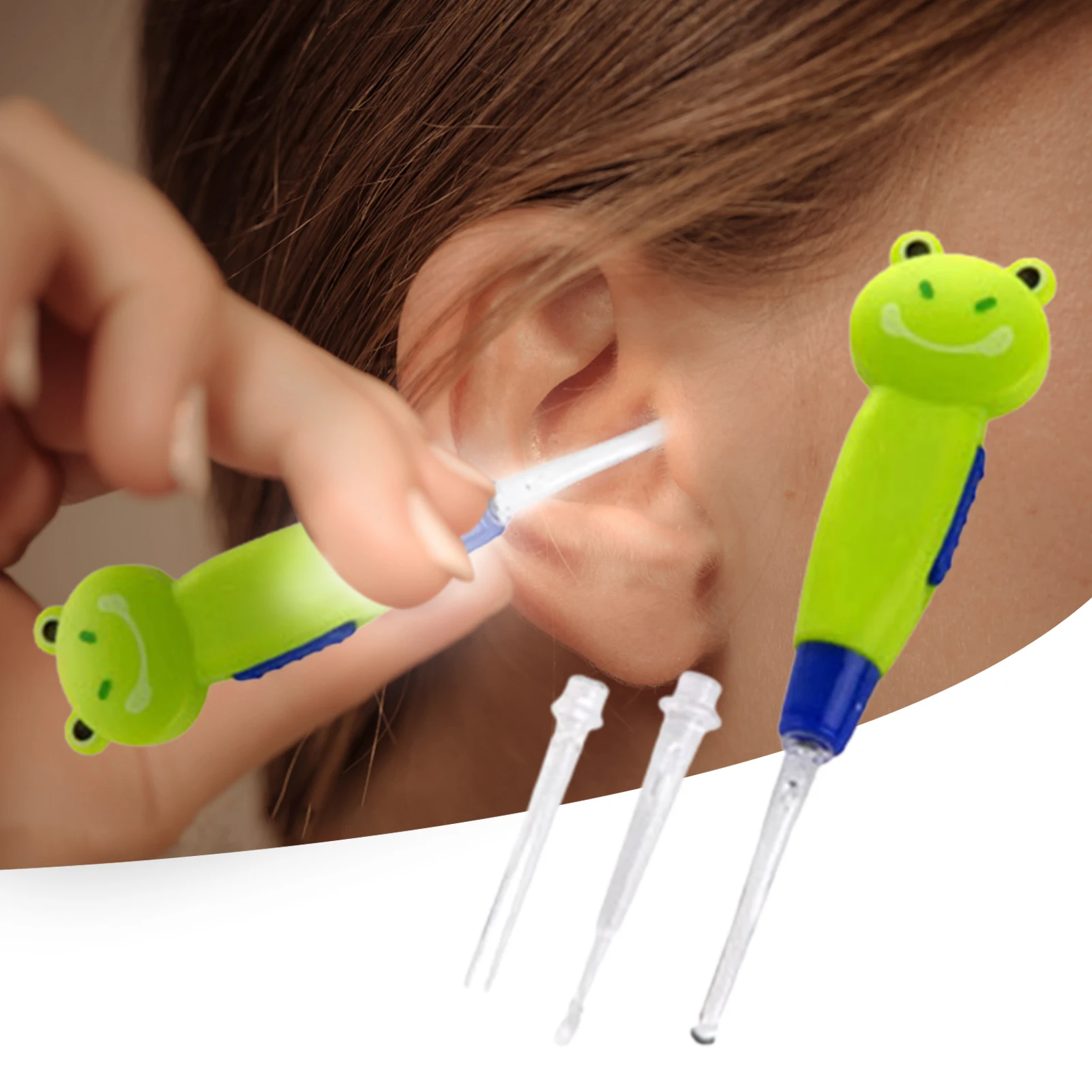 Ear Wax Removal LED Lighting Ear Pick Spoon Baby Safe Earwax Remover Tool LED Earwax Spoon Ear Wax Removal Tool Kit Safe To Use 
Ear Wax Removal LED Lighting Ear Pick Spoon Baby Safe Earwax Remover Tool LED Earwax Spoon Ear Wax Removal Tool Kit Safe To Use