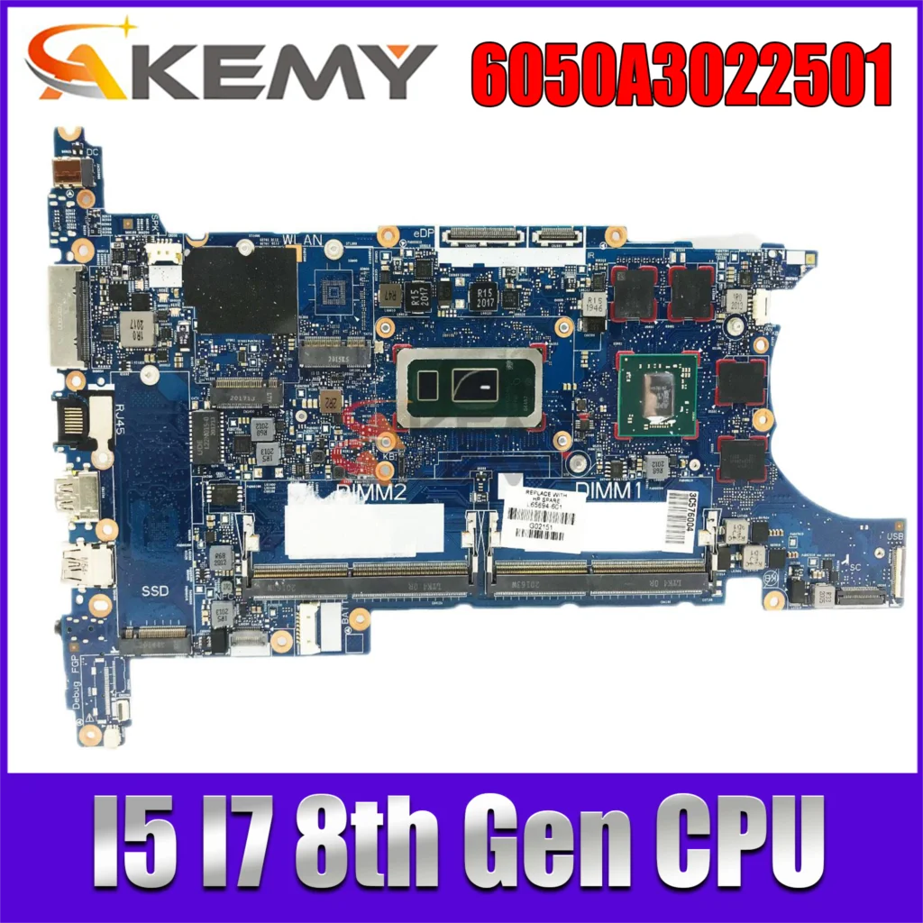 840 G6 6050A3022501 Motherboard with I5 I7 8th Gen CPU VGPU FOR HP 840 G6 OSR 15u G6 laptop motherboard Mainboard UMA/DIS
840 G6 6050A3022501 Motherboard with I5 I7 8th Gen CPU VGPU FOR HP 840 G6 OSR 15u G6 laptop motherboard Mainboard UMA/DIS