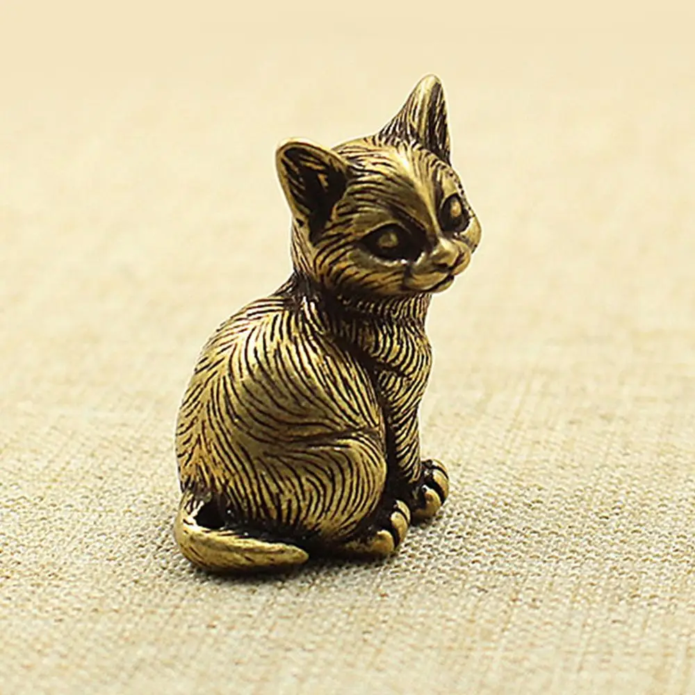 New Small Cat Brass Metal Statue Ornament Animal Figurines Figurine House Decoration for Women Men Creative Gift
New Small Cat Brass Metal Statue Ornament Animal Figurines Figurine House Decoration for Women Men Creative Gift