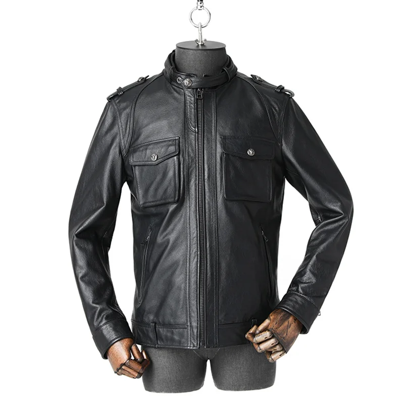 Head Leather Jacket Men's Pure Top Layer Cowhide Short Fashion Outdoor Trekking Hunting Driving Motorcycle Stand Collar Coat
Head Leather Jacket Men's Pure Top Layer Cowhide Short Fashion Outdoor Trekking Hunting Driving Motorcycle Stand Collar Coat