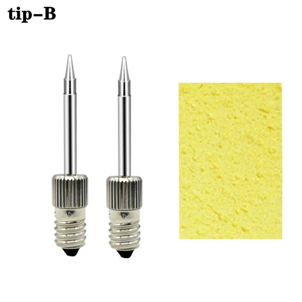 Soldering Iron Tips E10 Interface Welding Tool Accessories USB Soldering Iron Head Set B C K Type Silver Soldering Tools
Soldering Iron Tips E10 Interface Welding Tool Accessories USB Soldering Iron Head Set B C K Type Silver Soldering Tools