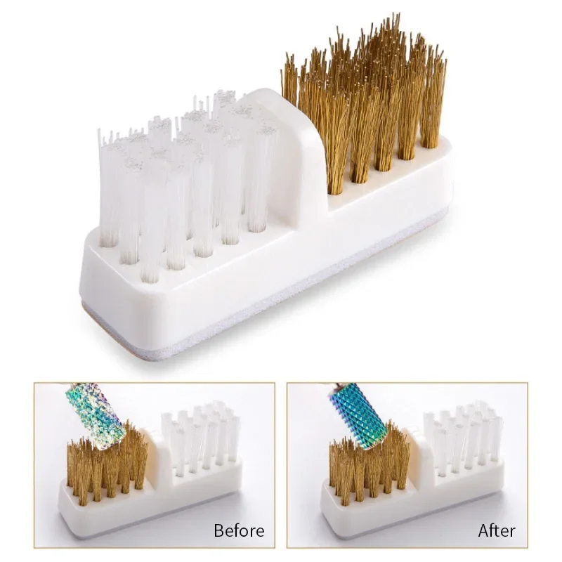 1PC Nail Drill Bit Cleaning Brush (Copper Wire Brush&Soft Bristle Brush ) for Electric Manicure Machine Drills Nail Tools 
1PC Nail Drill Bit Cleaning Brush (Copper Wire Brush&Soft Bristle Brush ) for Electric Manicure Machine Drills Nail Tools