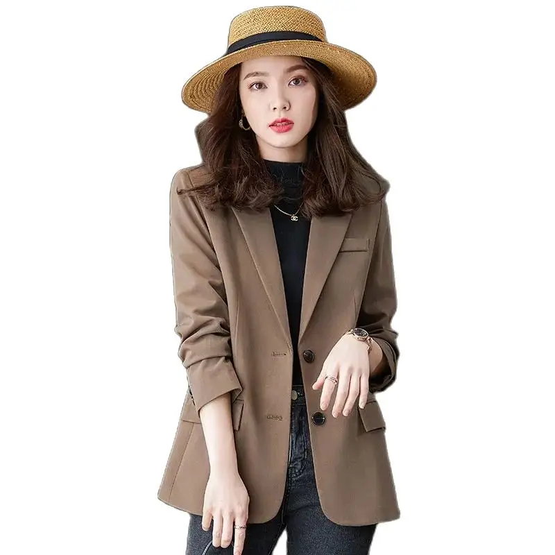 Fashion Design Korean Suit Jacket Female 2023 New Spring Autumn Coat Women's Blazer Lining Jacket Outerwear Office Clothing
Fashion Design Korean Suit Jacket Female 2023 New Spring Autumn Coat Women's Blazer Lining Jacket Outerwear Office Clothing