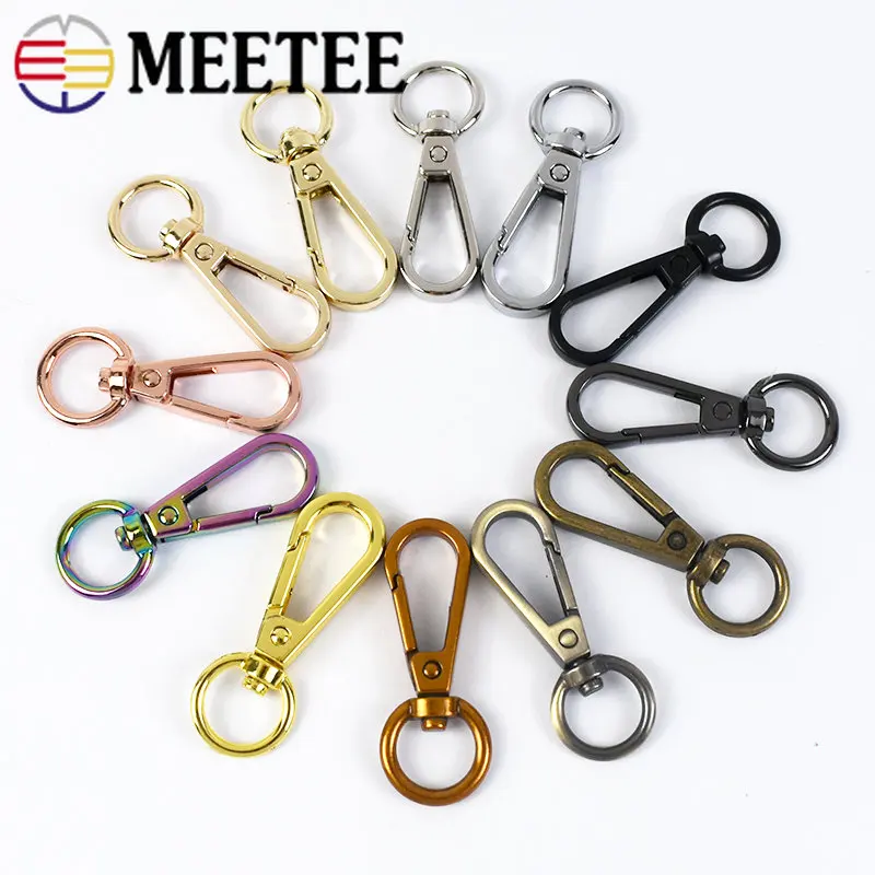 

5/10Pcs 8-13mm Metal Buckles Bag Chain Strap Swivel Trigger Lobster Clasp Dog Collar Keychain Clip Hooks DIY Sewing Accessories