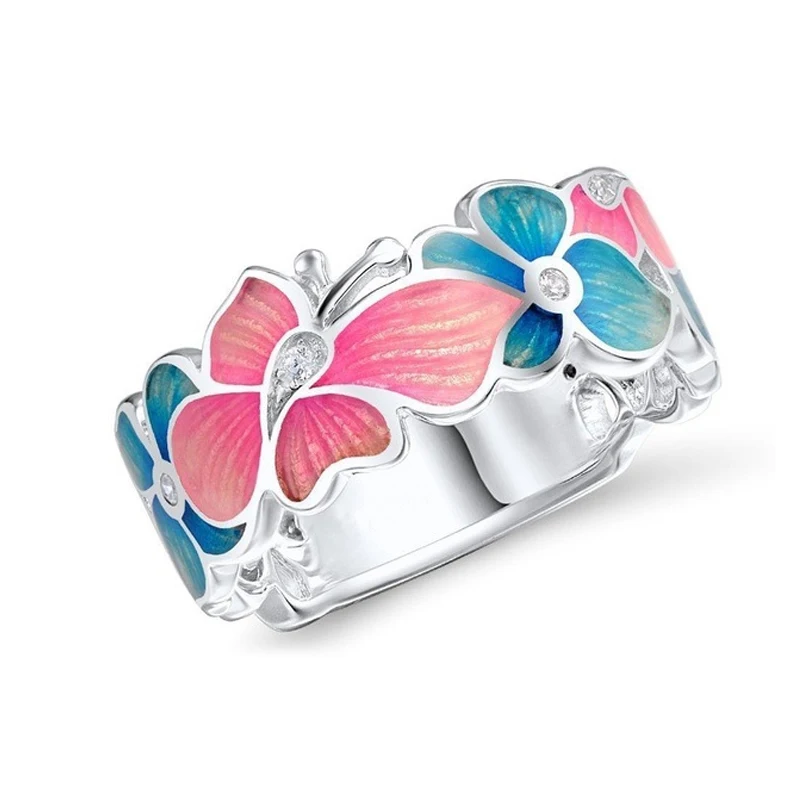 New Korean Female Butterfly Flower Ring Trend Fashion Charm Ring Party Club Jewelry Wholesale Accessories Anillos
New Korean Female Butterfly Flower Ring Trend Fashion Charm Ring Party Club Jewelry Wholesale Accessories Anillos