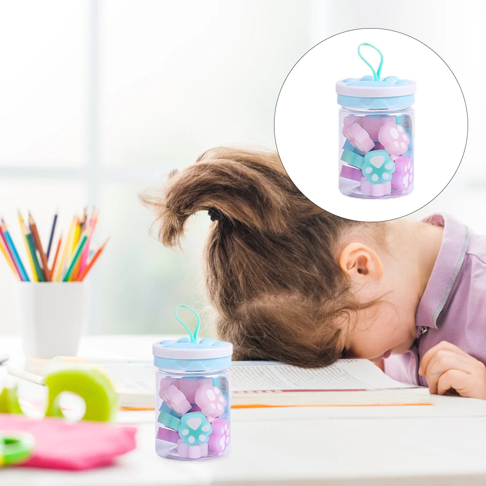 

Cat's Paw Eraser Adorable Claw Design Erasers Puzzle Kids School Supplies Accessory Kindergarten Toddler