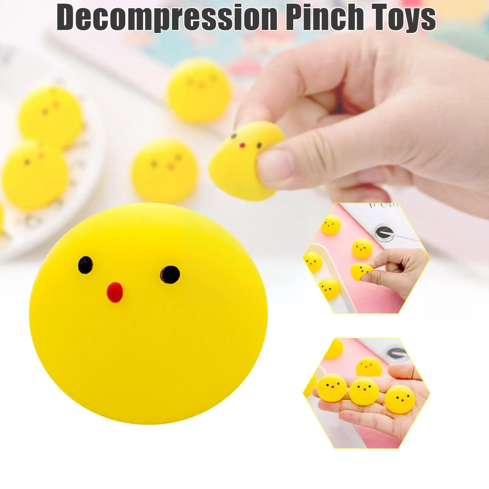 Cute Chick Squeeze And Sound Vent Toys Chick Anti-stress Pinch Music Children Sound Vent Decompression Gifts Birthday Toys Y6l5 
Cute Chick Squeeze And Sound Vent Toys Chick Anti-stress Pinch Music Children Sound Vent Decompression Gifts Birthday Toys Y6l5