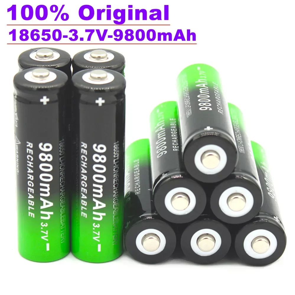 NEW 100% New 18650 3.7V 9800mAh Rechargeable Battery For Flashlight Torch headlamp Li-ion Rechargeable Battery drop shipping
NEW 100% New 18650 3.7V 9800mAh Rechargeable Battery For Flashlight Torch headlamp Li-ion Rechargeable Battery drop shipping