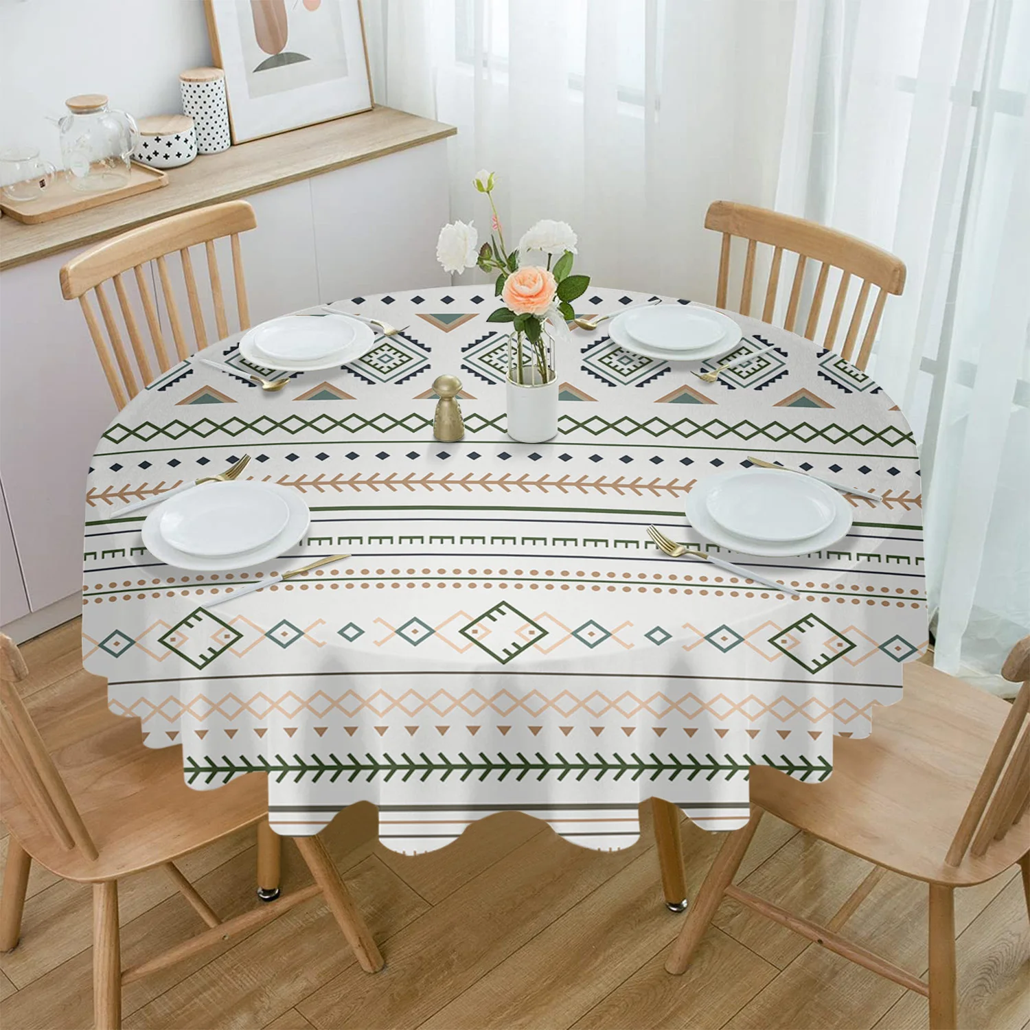Bohemian Style Geometric Shapes Round Tablecloth Party Kitchen Dinner Table Cover Holiday Decor Waterproof Tablecloths
Bohemian Style Geometric Shapes Round Tablecloth Party Kitchen Dinner Table Cover Holiday Decor Waterproof Tablecloths
