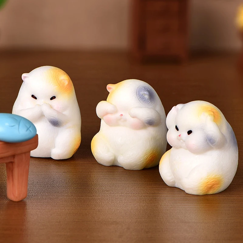 NO Listen NO Look Cute Fat Cat Resin Craft Gardening Decoration DIY Micro Landscape Desktop Mini Ornaments
NO Listen NO Look Cute Fat Cat Resin Craft Gardening Decoration DIY Micro Landscape Desktop Mini Ornaments