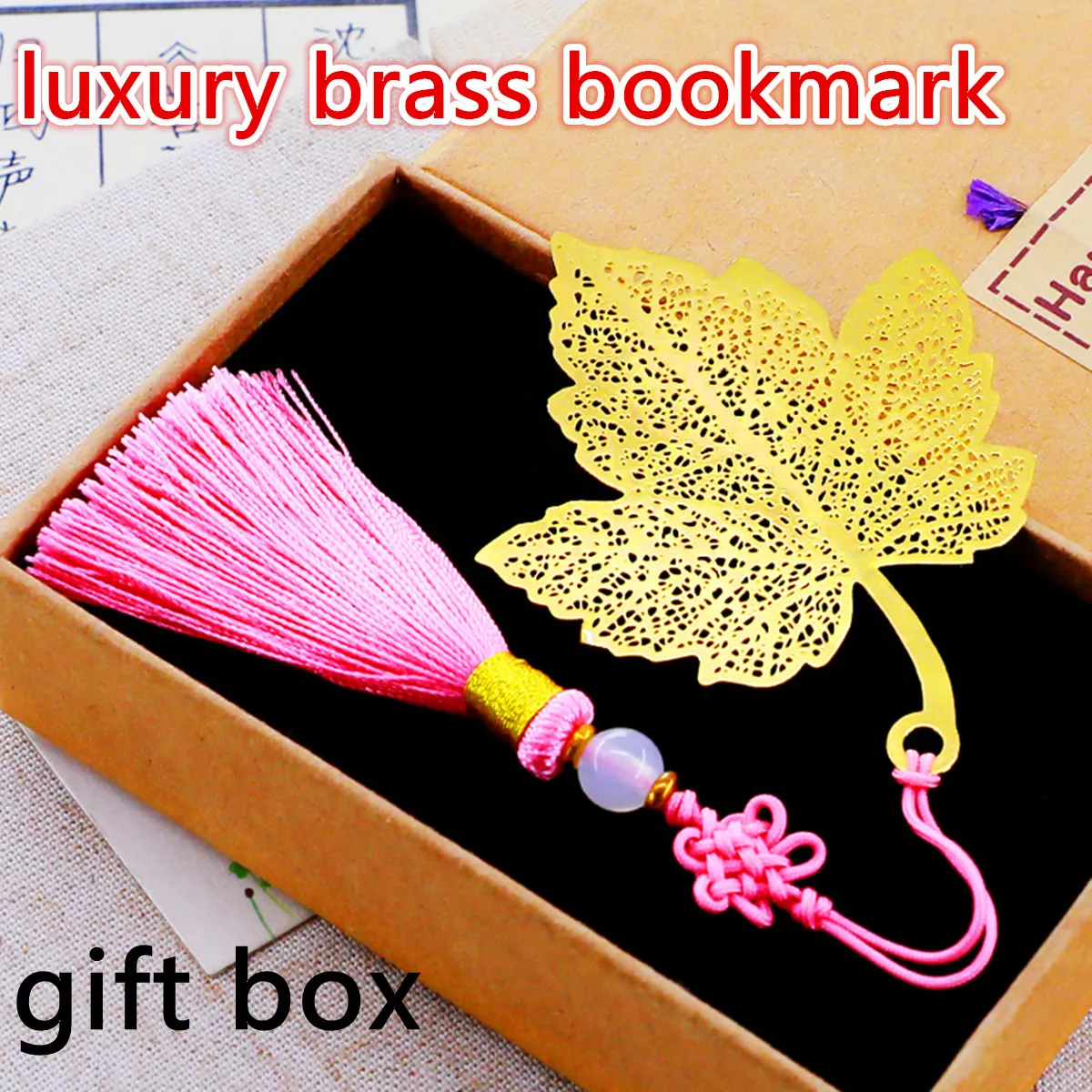 Boxed Metal Book Marks Pendant Leaf Chinese Knot Tassel Bookmark for Friend Student Teacher Gifts 2022 Pretty Office Stationery 
Boxed Metal Book Marks Pendant Leaf Chinese Knot Tassel Bookmark for Friend Student Teacher Gifts 2022 Pretty Office Stationery