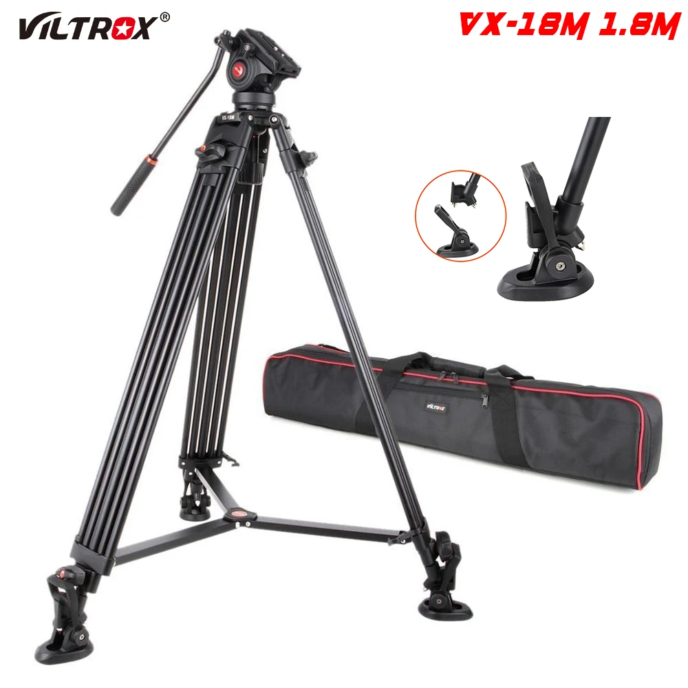 Viltrox VX-18M профессиональная портативная сверхпрочная стабильная алюминиевая Нескользящая видеокамера + штатив с гидравлической головкой дл...
Viltrox VX-18M профессиональная портативная сверхпрочная стабильная алюминиевая Нескользящая видеокамера + штатив с гидравлической головкой дл...