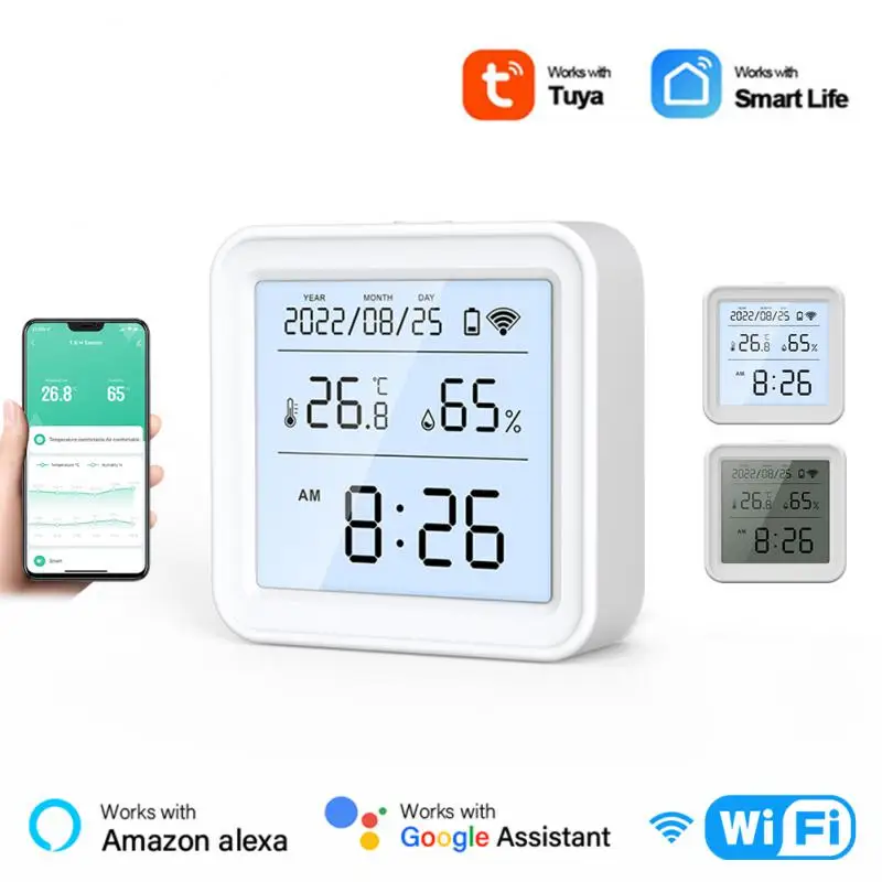 SONOFF Tuya WiFi Temperature &Humidity Sensor BatteryPower With LCD Screen Display Backlight Working With Alexa Google Assistant
SONOFF Tuya WiFi Temperature &Humidity Sensor BatteryPower With LCD Screen Display Backlight Working With Alexa Google Assistant