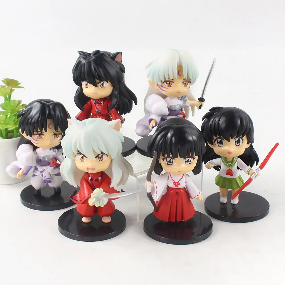 6 шт./компл. 10 см Фигурки Inuyasha игрушки сесшомару Яша версии Q куклы ПВХ декоративная модель статуя
6 шт./компл. 10 см Фигурки Inuyasha игрушки сесшомару Яша версии Q куклы ПВХ декоративная модель статуя