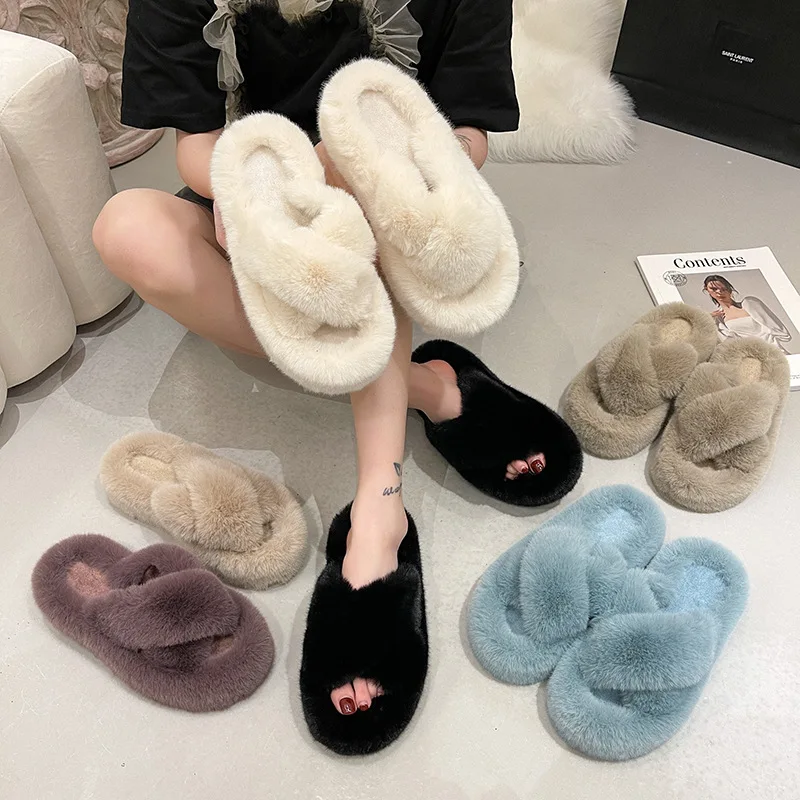Fashion High End Luxury Fur Women Furry Shoes Wedges Plus Size 35-42 High Heel Autumn Winter Indoor Casual Warm Furry Slippers
Fashion High End Luxury Fur Women Furry Shoes Wedges Plus Size 35-42 High Heel Autumn Winter Indoor Casual Warm Furry Slippers