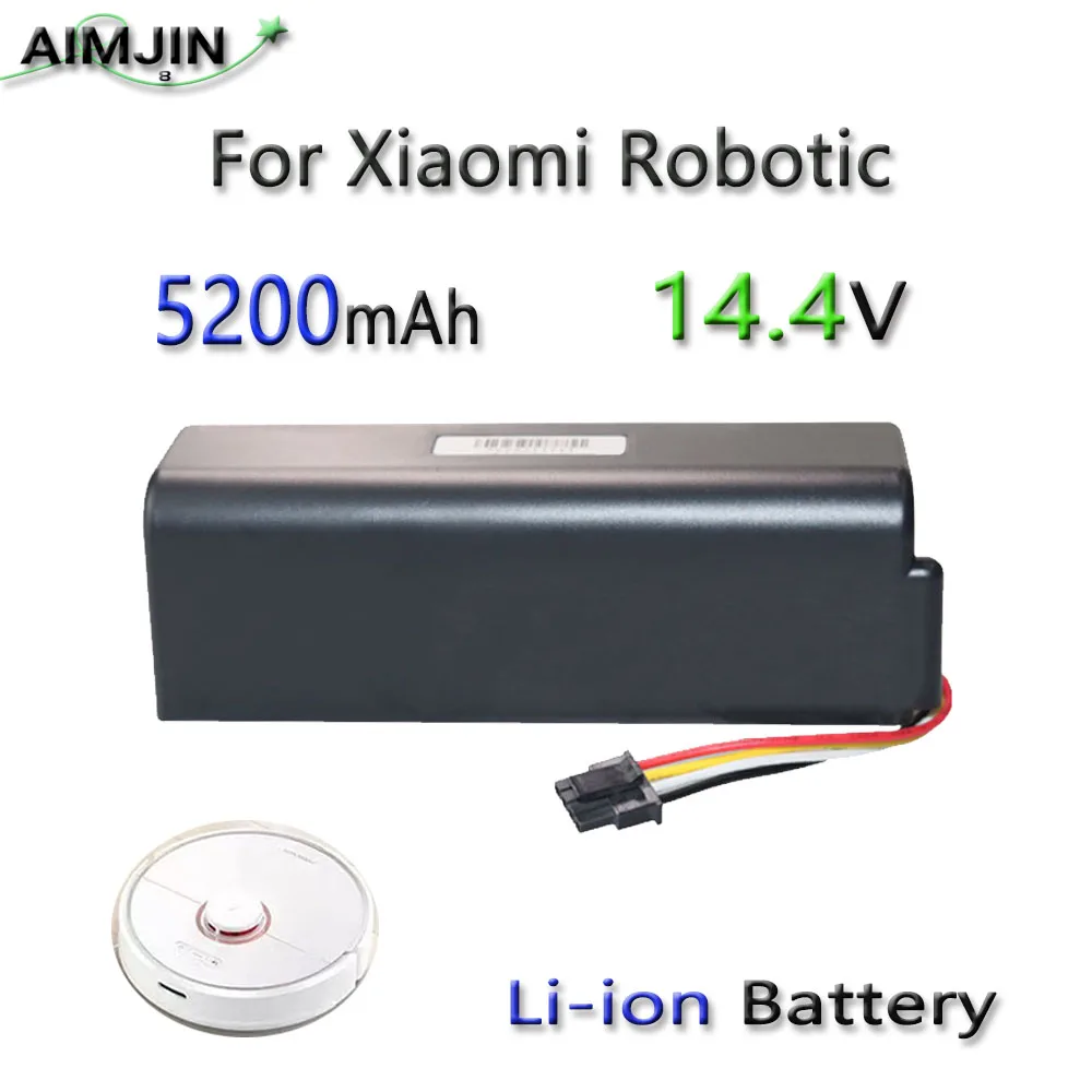 Запасная батарея для робота-пылесоса Xiaomi Roborock S55 S60 S65 S50 S51 S5 MAX S6, 14,4 В, 5200 мАч, запчасти
Запасная батарея для робота-пылесоса Xiaomi Roborock S55 S60 S65 S50 S51 S5 MAX S6, 14,4 В, 5200 мАч, запчасти