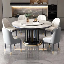 Advanced Round Dining Table Kitchen Living Dressing Dinning Table Set Coffee Hospitality Mesa Comedor Kitchen Furniture WXHYH