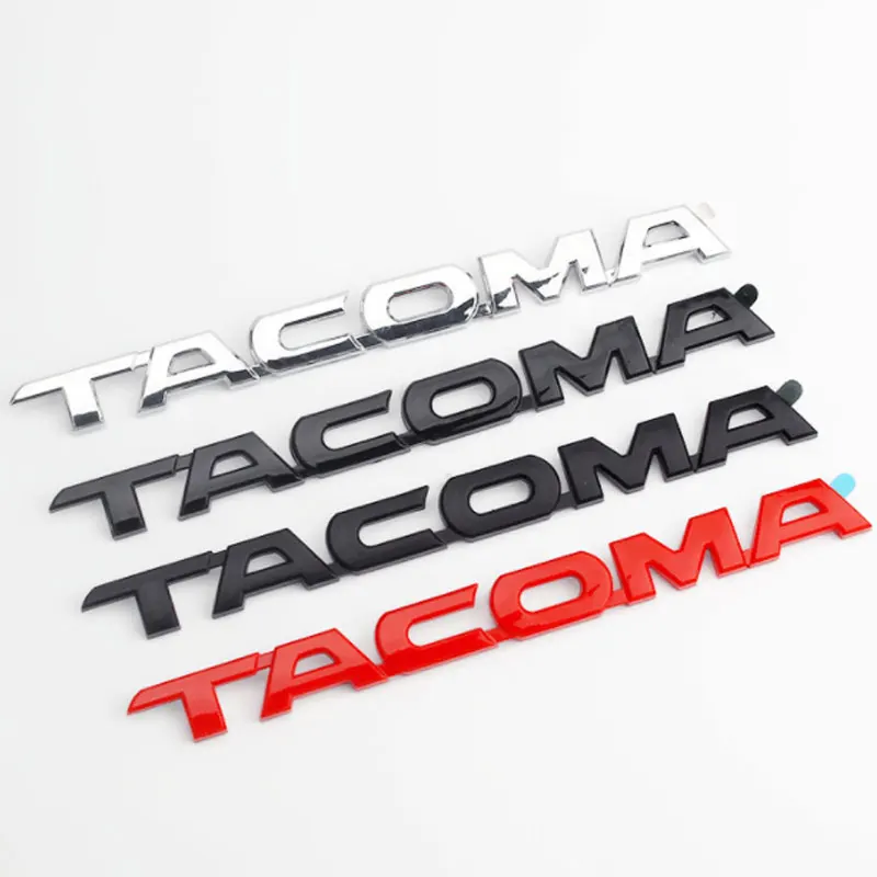 TACOMA letter label badge car stickers for Toyota Tundra pickup body labeling modified accessories side leaf decorative decals
TACOMA letter label badge car stickers for Toyota Tundra pickup body labeling modified accessories side leaf decorative decals