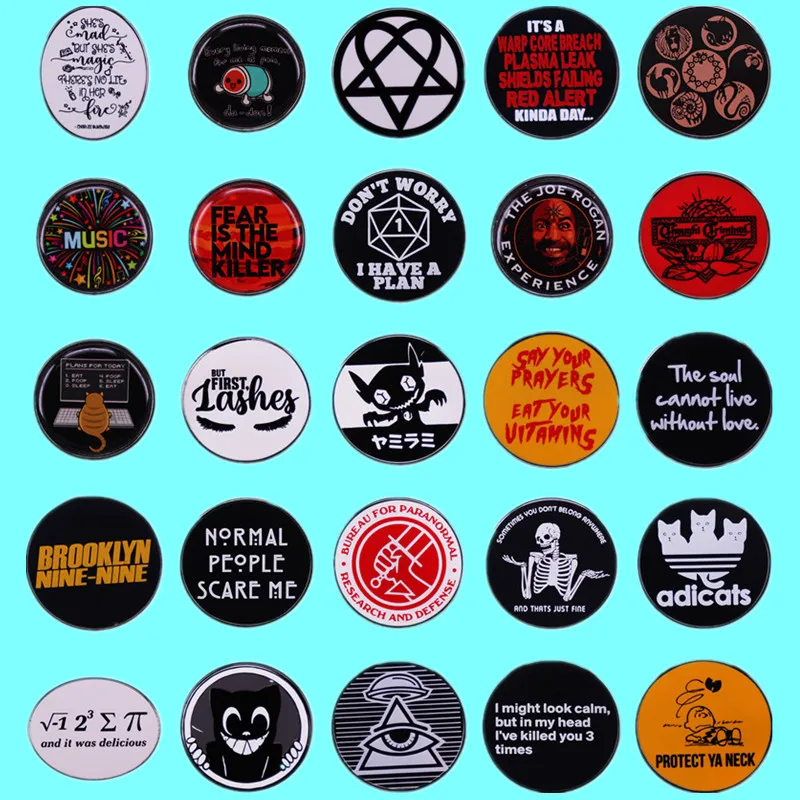 Creative Copy Round Brooch Cute Animal Anime Metal Enamel Badge Horror Hat Pin Fashion Jewelry Accessories Friends Holiday Gifts
Creative Copy Round Brooch Cute Animal Anime Metal Enamel Badge Horror Hat Pin Fashion Jewelry Accessories Friends Holiday Gifts