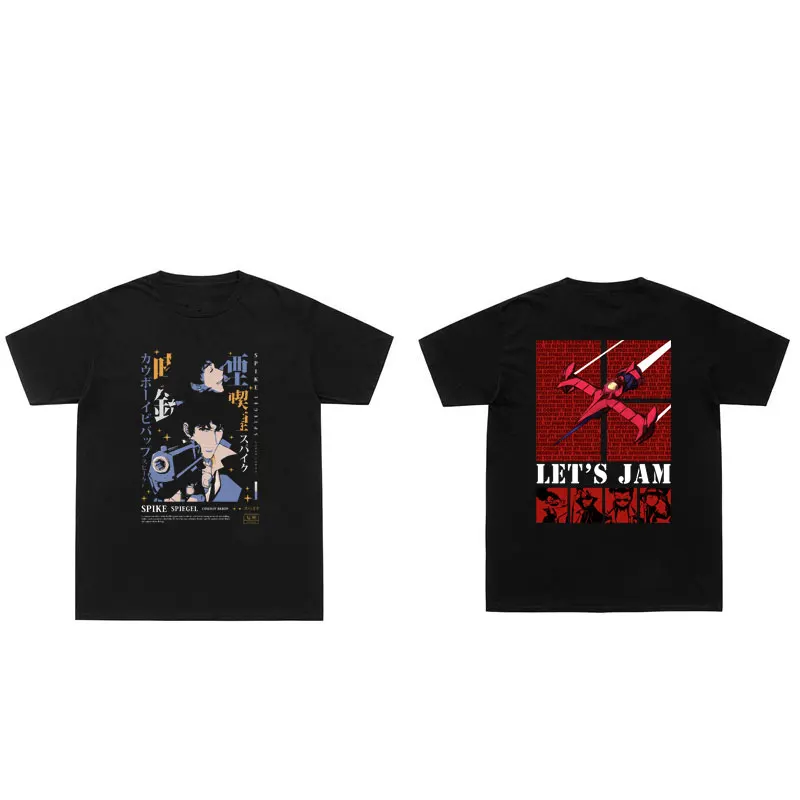 Japan Anime Cowboy Bebop Graphic Print T-shirt Men Women Spike Spiegel Tshirt Manga Harajuku Tee Shirt Streetwear T Shirts Tops
Japan Anime Cowboy Bebop Graphic Print T-shirt Men Women Spike Spiegel Tshirt Manga Harajuku Tee Shirt Streetwear T Shirts Tops
