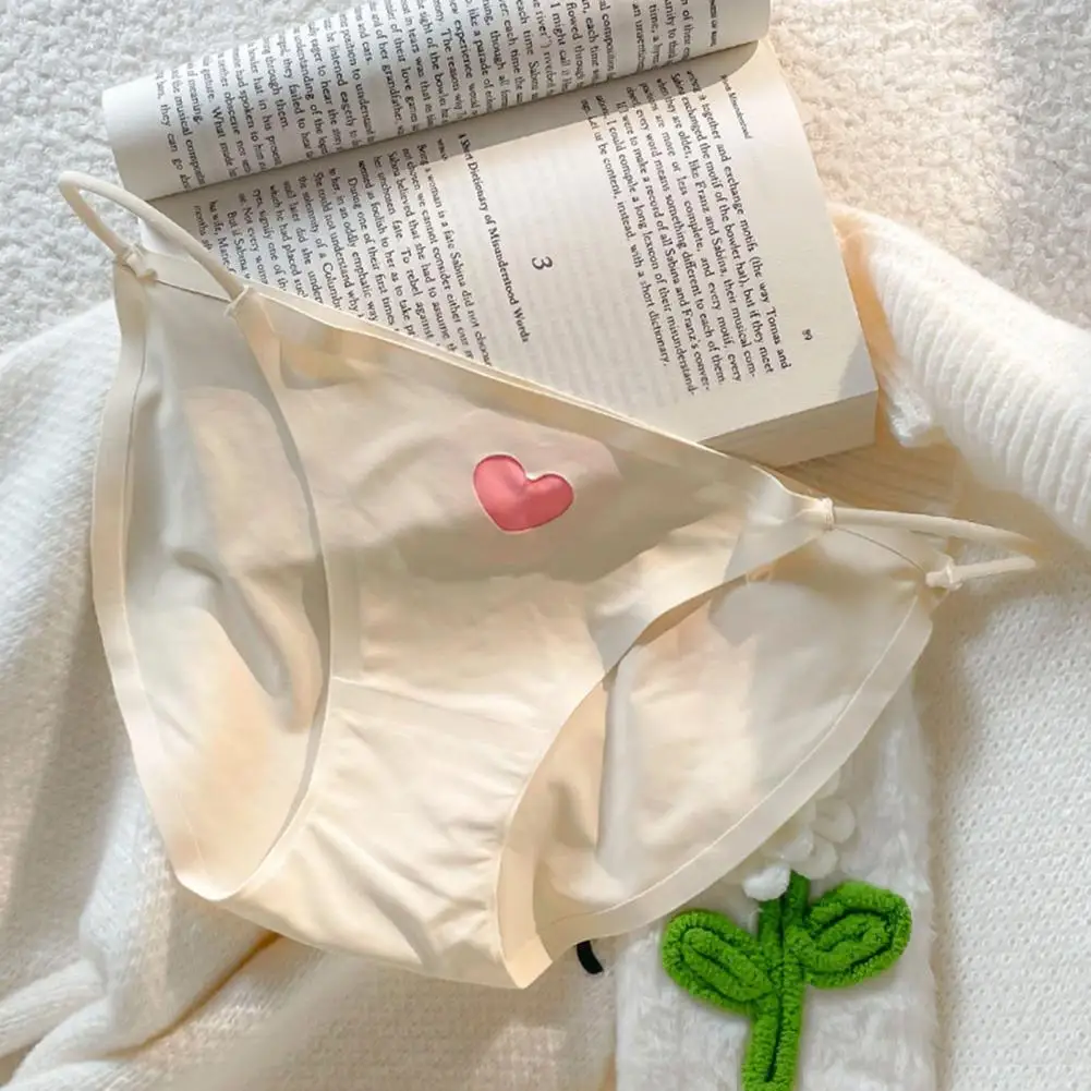 Soft Women Underpants Heart Decor Underwear Seamless Ladies Briefs Ice Silk Women Panties Inner Wear Clothes
Soft Women Underpants Heart Decor Underwear Seamless Ladies Briefs Ice Silk Women Panties Inner Wear Clothes