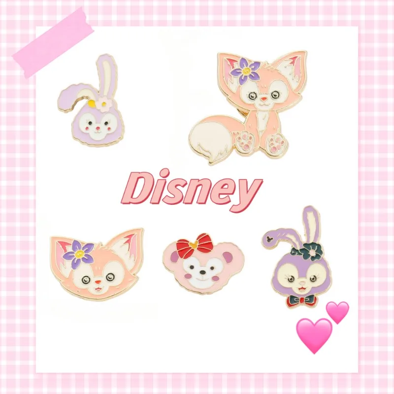 

Disney StellaLou LinaBell Duffy Brooch Pendant Cute Enamel Pins Kawaii for Girl Bag Pins Accessories for Children Christmas Gift