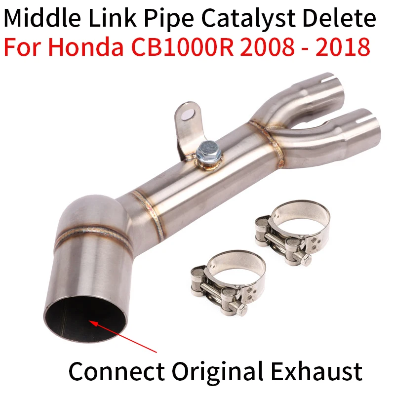 Slip On Original Muffler Stainless Steel Delete Catalyst for Honda CB1000R 2009-2018 Motorcycle Exhaust Pipe Mid Link Pipe
Slip On Original Muffler Stainless Steel Delete Catalyst for Honda CB1000R 2009-2018 Motorcycle Exhaust Pipe Mid Link Pipe