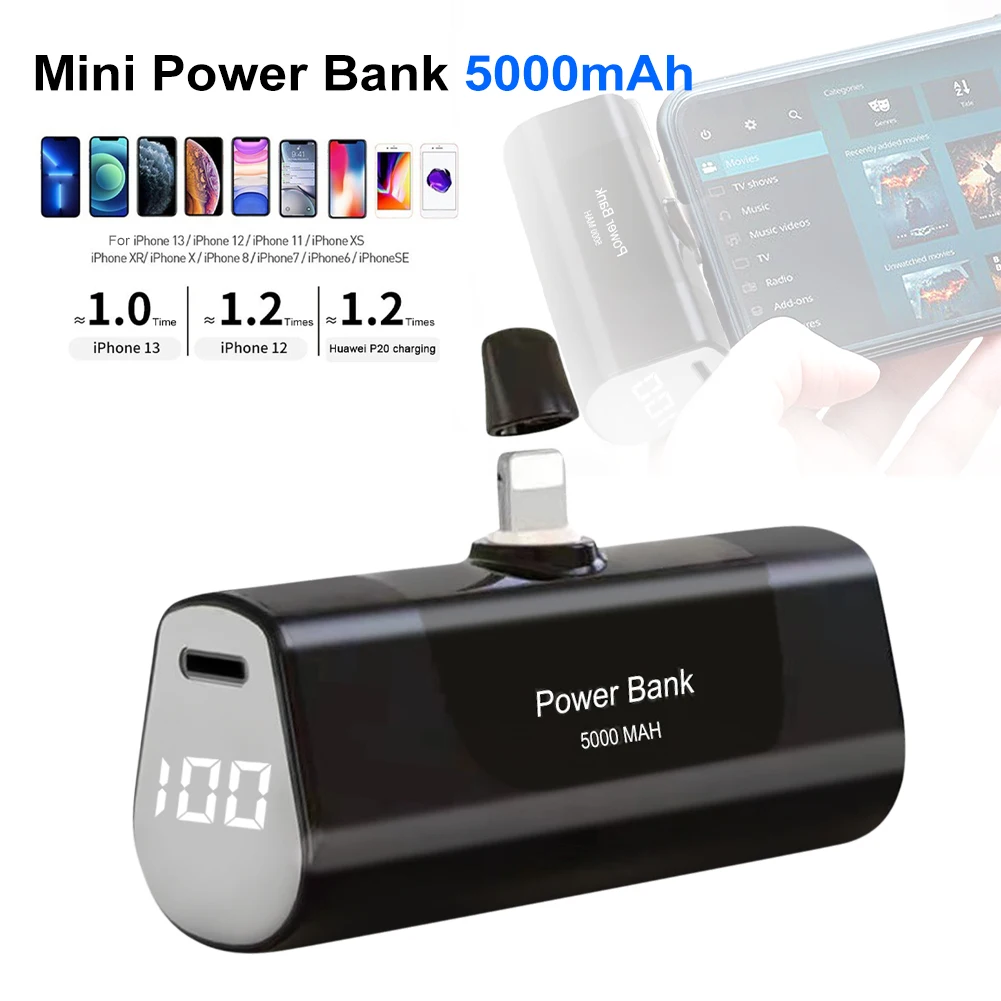 Mini Wireless Power Bank 5000mAh Portable Charging Powerbank Mobile Phone Spare External Battery Smart LCD Display For IPhone
Mini Wireless Power Bank 5000mAh Portable Charging Powerbank Mobile Phone Spare External Battery Smart LCD Display For IPhone