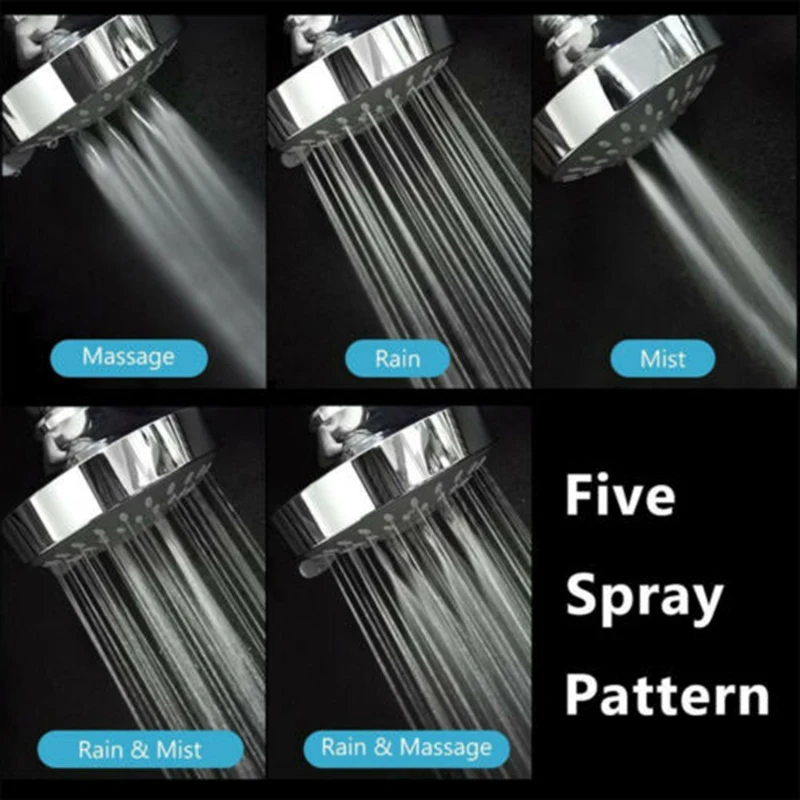 5-speed Adjustable Shower Nozzle Circular Nozzle Cleaning Nozzle Bathroom High Pressure Easy To Install Durable Practical
5-speed Adjustable Shower Nozzle Circular Nozzle Cleaning Nozzle Bathroom High Pressure Easy To Install Durable Practical