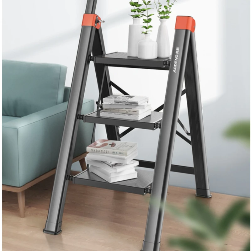 Indoor Folding Ladder Chair Multi-function Step Ladder Thickened Aluminum Alloy 3 Step Ladder Armrest Design Ladder Stool
Indoor Folding Ladder Chair Multi-function Step Ladder Thickened Aluminum Alloy 3 Step Ladder Armrest Design Ladder Stool