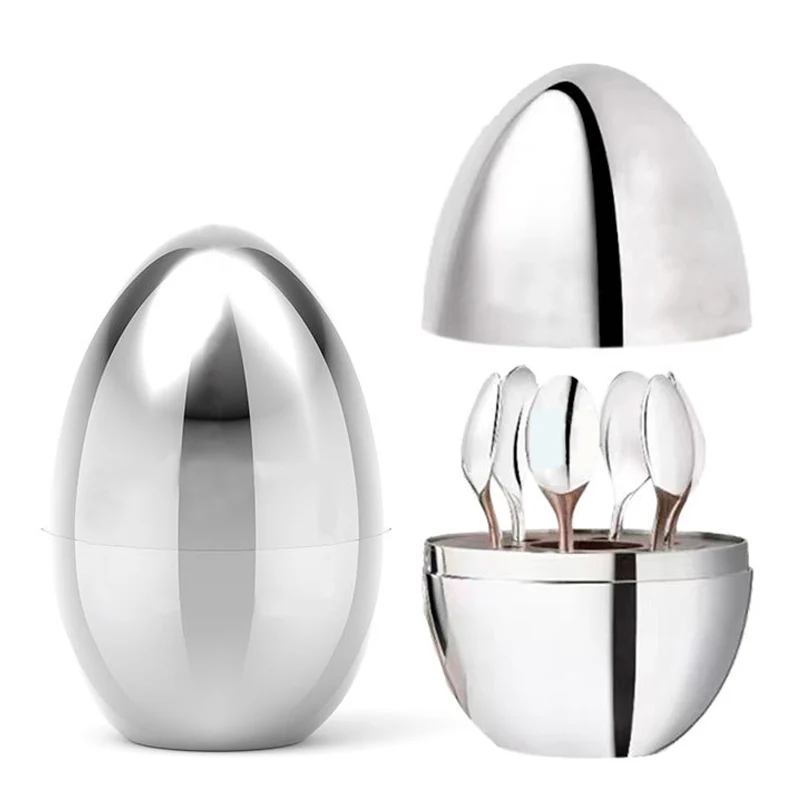 6pcs/Set Egg Shape Tableware Storage Container Rack Kitchen Coffee Tea Spoon Organizer Holder Home Cutlery Decorate Accessories
6pcs/Set Egg Shape Tableware Storage Container Rack Kitchen Coffee Tea Spoon Organizer Holder Home Cutlery Decorate Accessories