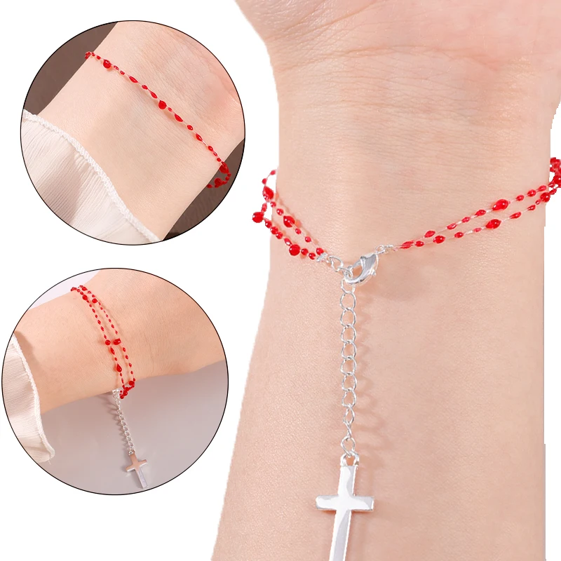 Unique New Gothic Bloody Droplet Bracelet Men Women Advanced Niche Design Sense Retro Personality Dark Black Handicrafts Trendy
Unique New Gothic Bloody Droplet Bracelet Men Women Advanced Niche Design Sense Retro Personality Dark Black Handicrafts Trendy