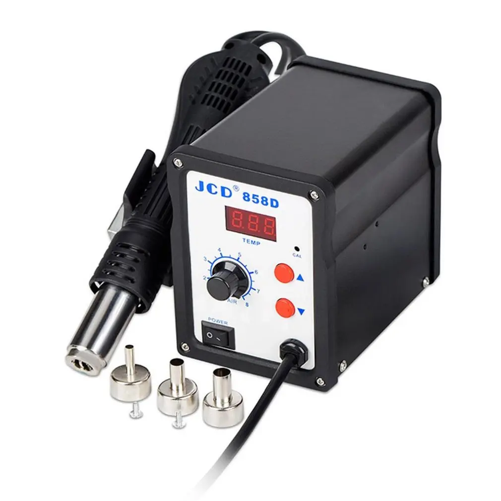 Hot Air Gun 858D Rework Solder Station Blower Hair Dryer Hairdryer Soldering Heat Gun 220V 700W For Welding Repair
Hot Air Gun 858D Rework Solder Station Blower Hair Dryer Hairdryer Soldering Heat Gun 220V 700W For Welding Repair