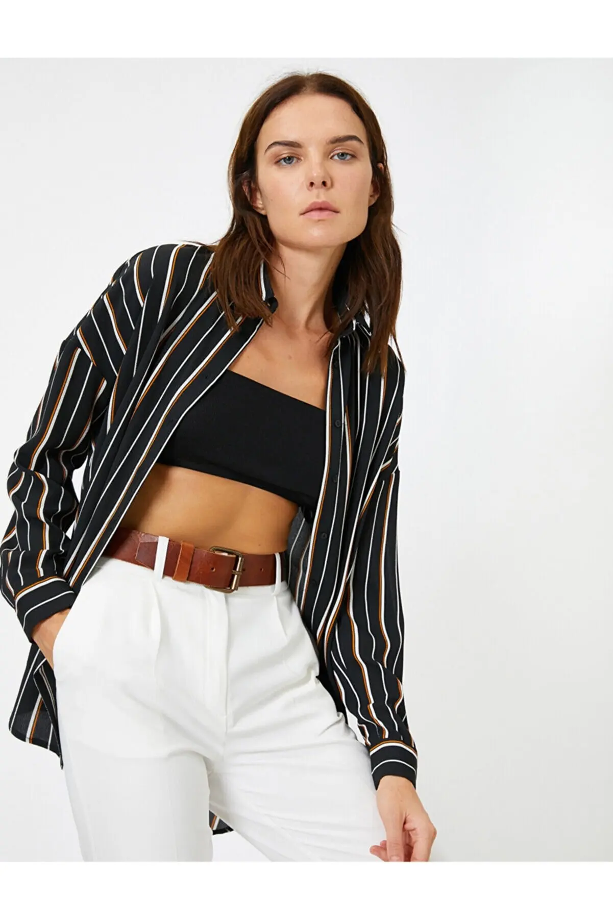 Female Black Striped Shirt Summer women's Shirts Fashion women's Blouses Pretty and Cheap women's Blouses 31715498
Female Black Striped Shirt Summer women's Shirts Fashion women's Blouses Pretty and Cheap women's Blouses 31715498