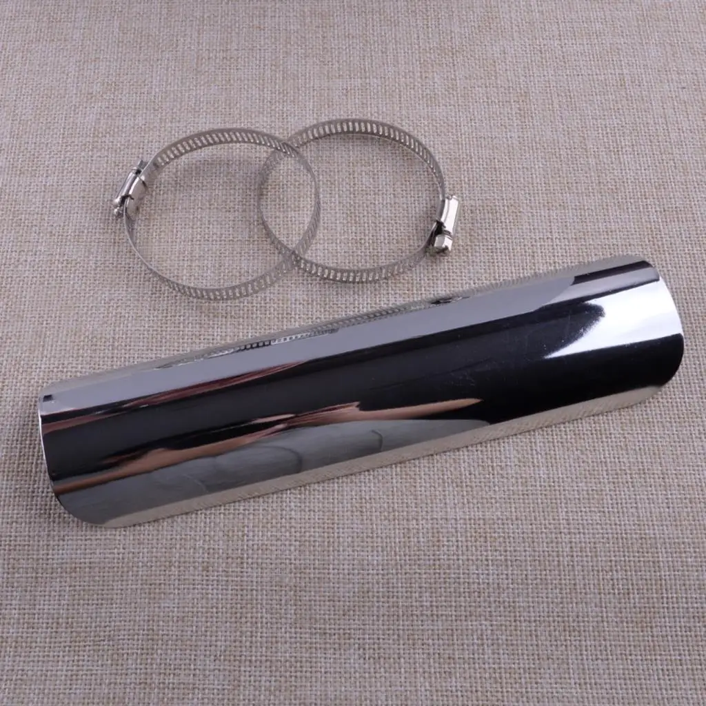Silver Motorcycle Chopper Exhaust Pipe Heat Shield Cover Guard & 51-70mm Clamp Kit
Silver Motorcycle Chopper Exhaust Pipe Heat Shield Cover Guard & 51-70mm Clamp Kit