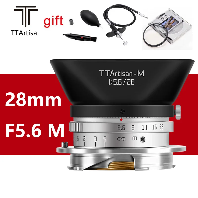 Оригинальный TTArtisan 28 мм F5.6 широкоугольный объектив для камеры Leica M Mount Camera for Leica M240 M3 M6 M7 M8 M9 M9p M10 
Оригинальный TTArtisan 28 мм F5.6 широкоугольный объектив для камеры Leica M Mount Camera for Leica M240 M3 M6 M7 M8 M9 M9p M10