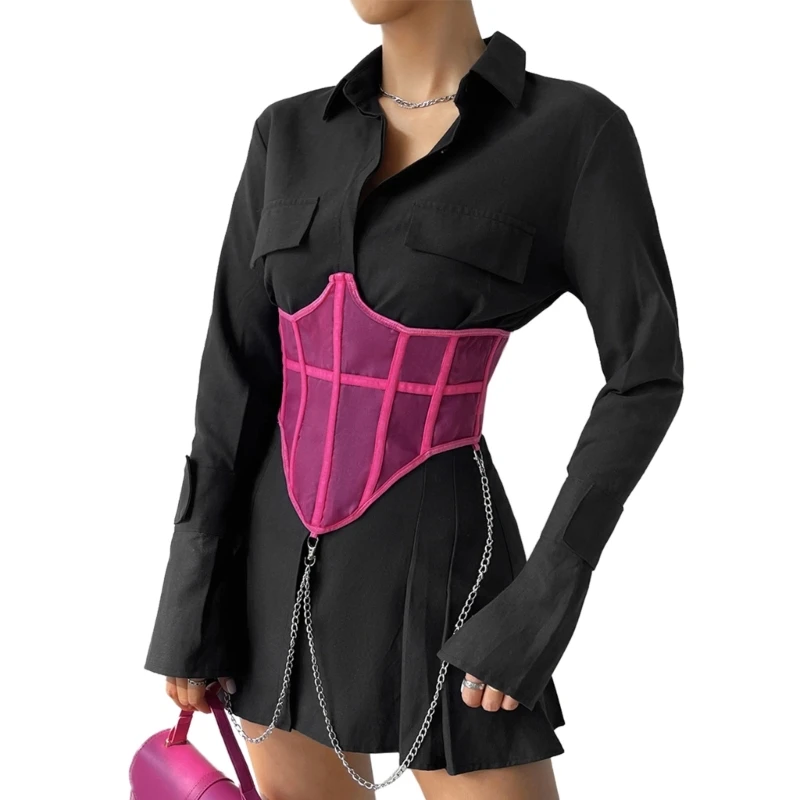 Women Corset Lace Waist Belt Slim Shaping Girdle Belt Chain Lace-Up Tied Wide Belt Clothing Accessory Girl Party Costume
Women Corset Lace Waist Belt Slim Shaping Girdle Belt Chain Lace-Up Tied Wide Belt Clothing Accessory Girl Party Costume