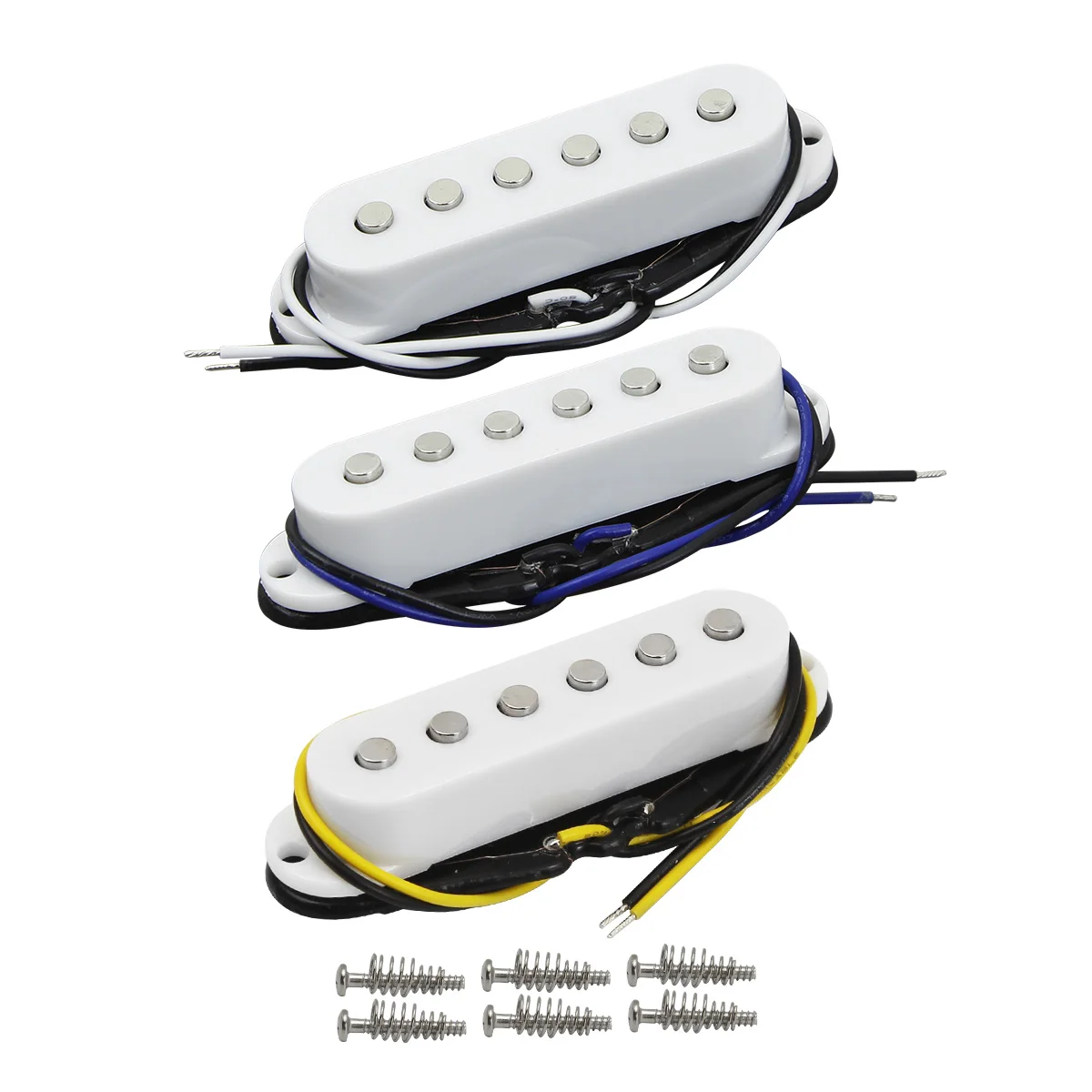 FLEOR 3PCS Ceramic Guitar Single Coil Pickup Neck+Middle+Bridge Set White Flat Top Fit ST Style Guitar
FLEOR 3PCS Ceramic Guitar Single Coil Pickup Neck+Middle+Bridge Set White Flat Top Fit ST Style Guitar