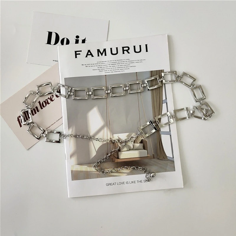 Silver Chain Belt Ladies Dress Stretch Cummerbunds Female Coat Corset Long Big Waistband Belts for Women Strap Chain Belt
Silver Chain Belt Ladies Dress Stretch Cummerbunds Female Coat Corset Long Big Waistband Belts for Women Strap Chain Belt