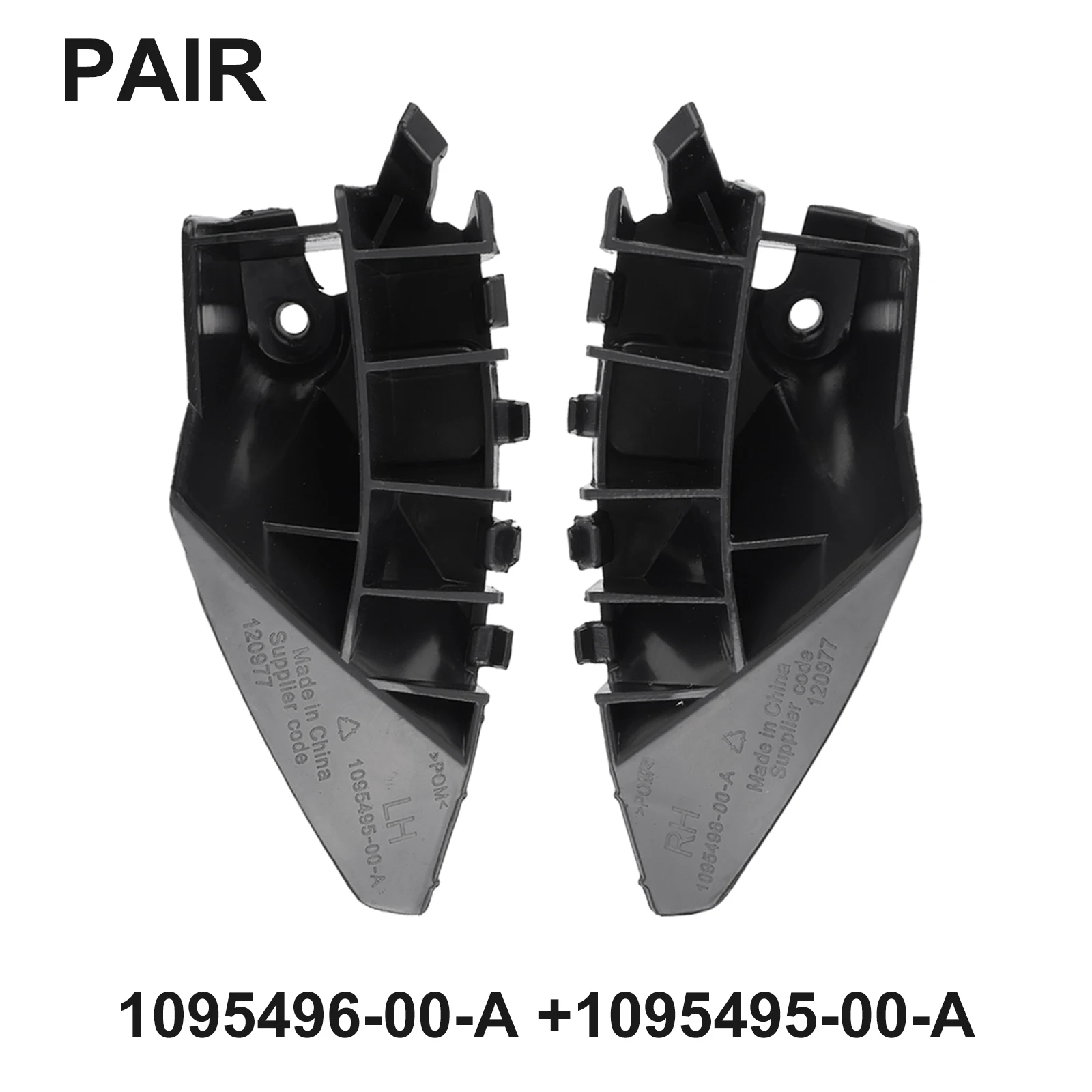 Pair Bumper Fender Bracket Replacement 1095495-00-A Accessories Front Left & Right Plastic For Tesla Model S 12-21
Pair Bumper Fender Bracket Replacement 1095495-00-A Accessories Front Left & Right Plastic For Tesla Model S 12-21